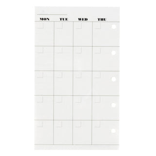 Monthly Diary (Undated) - Calendar Style - MICRO5